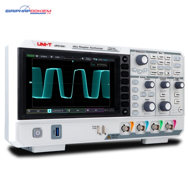 Máy hiện sóng Uni-T UPO1204 (200MHz, 4CH) 1 Máy hiện sóng Uni-T UPO1204 (200MHz, 4CH)
