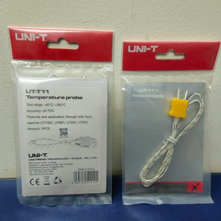 Cảm biến đo nhiệt độ kiểu K Uni-T UT-T11 (260°C) 1 Cảm biến đo nhiệt độ kiểu K Uni-T UT-T11 (260°C)