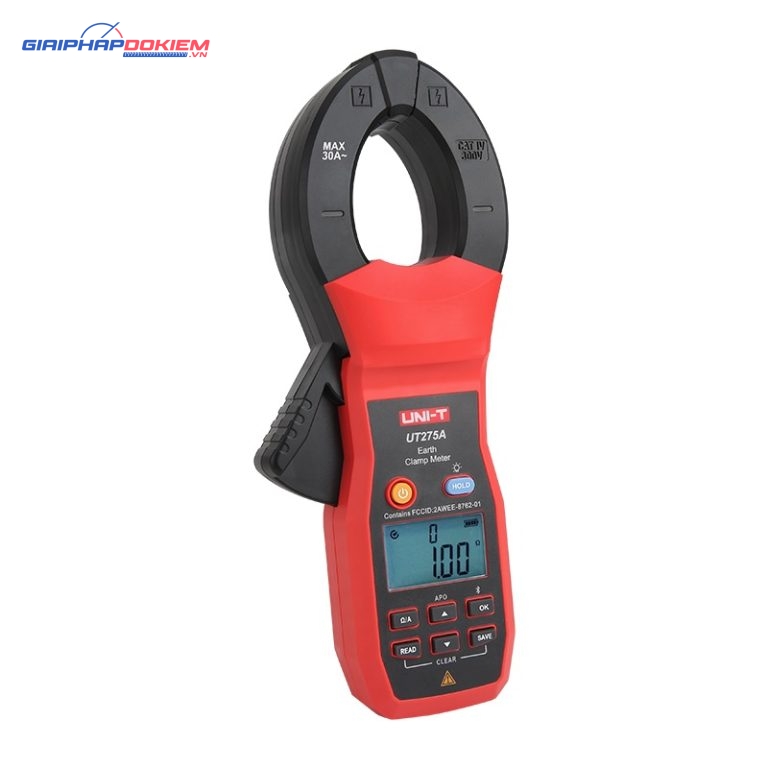 Ampe kìm đo điện trở đất Uni-T UT275A (1.2KΩ;30A;Bluetooth) 1 Ampe kìm đo điện trở đất Uni-T UT275A (1.2KΩ;30A;Bluetooth)