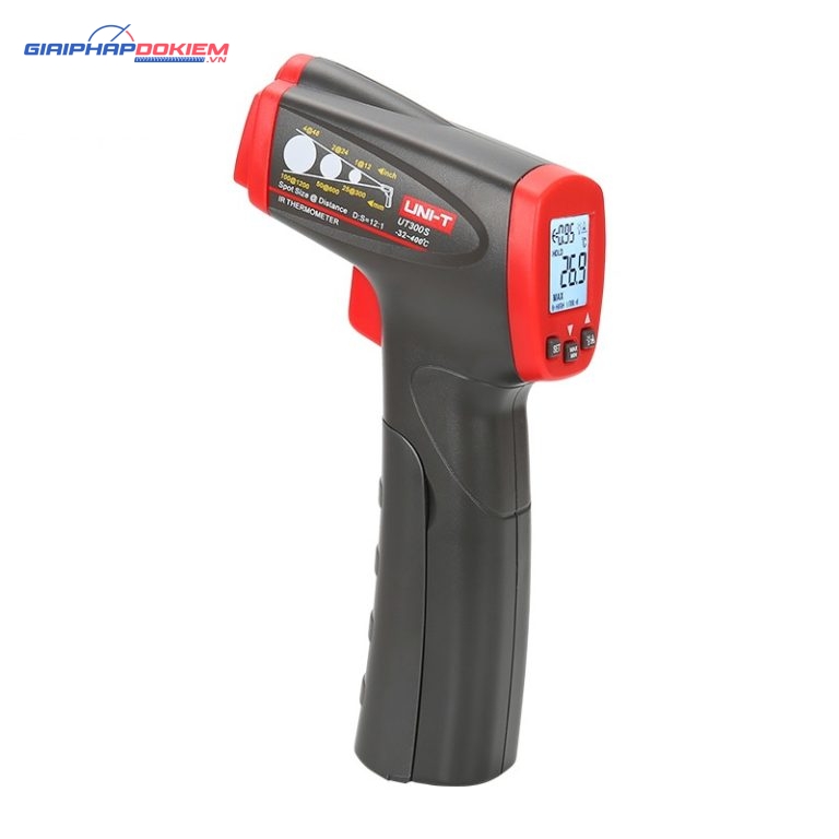 Máy đo nhiệt độ hồng ngoại Uni-T UT300S (400°C) 1 Máy đo nhiệt độ hồng ngoại Uni-T UT300S (400°C)