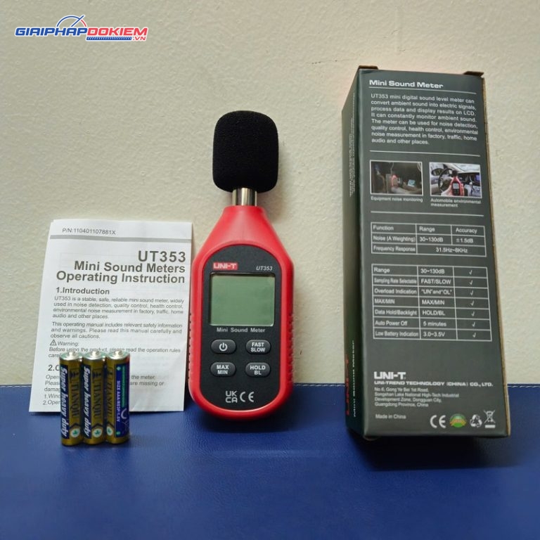 Máy đo độ ồn UNI-T UT353 (30~130dB) 2 Máy đo độ ồn UNI-T UT353 (30~130dB) - Ảnh 2