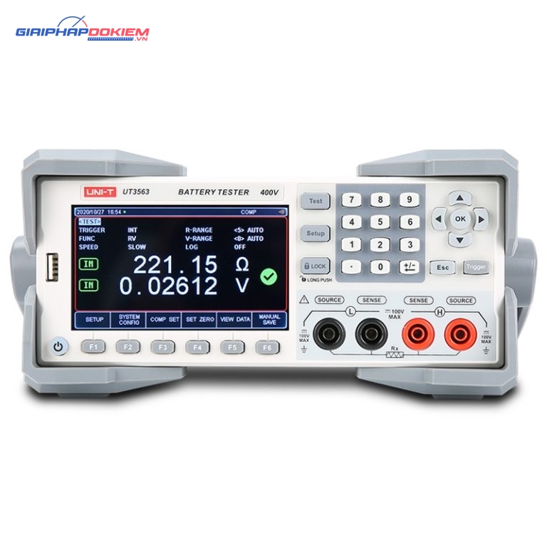 Máy kiểm tra pin để bàn Uni-T UT3563 (400V;3.2kΩ) 1 Máy kiểm tra pin để bàn Uni-T UT3563 (400V;3.2kΩ)