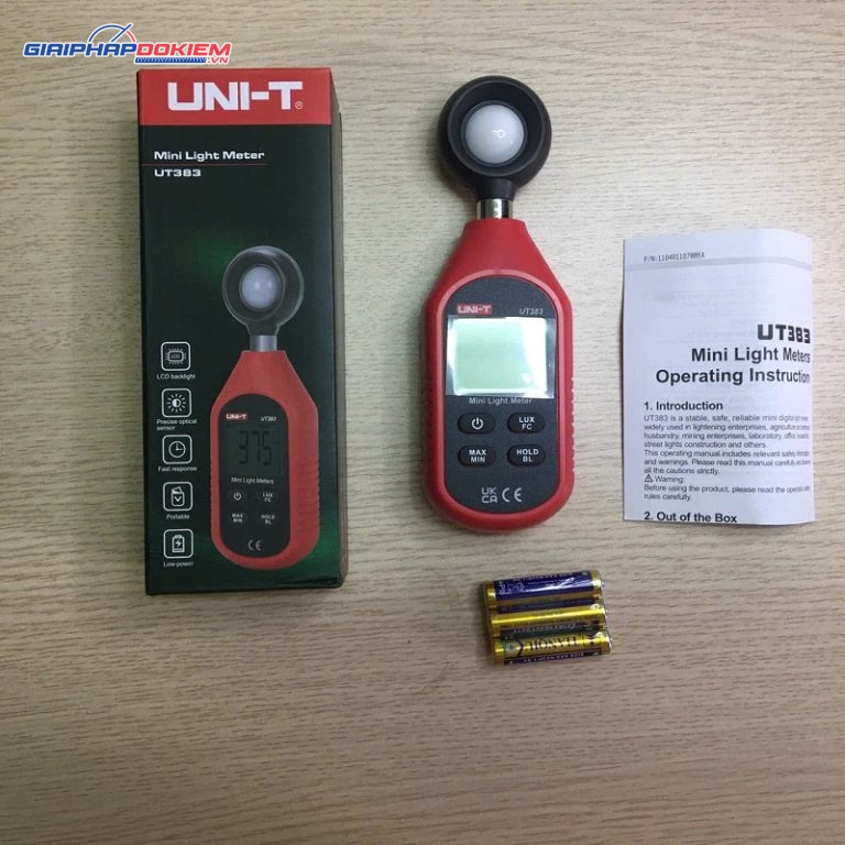 Máy đo ánh sáng Uni-T UT383 (199900Lux) 2 Máy đo ánh sáng Uni-T UT383 (199900Lux) - Ảnh 2