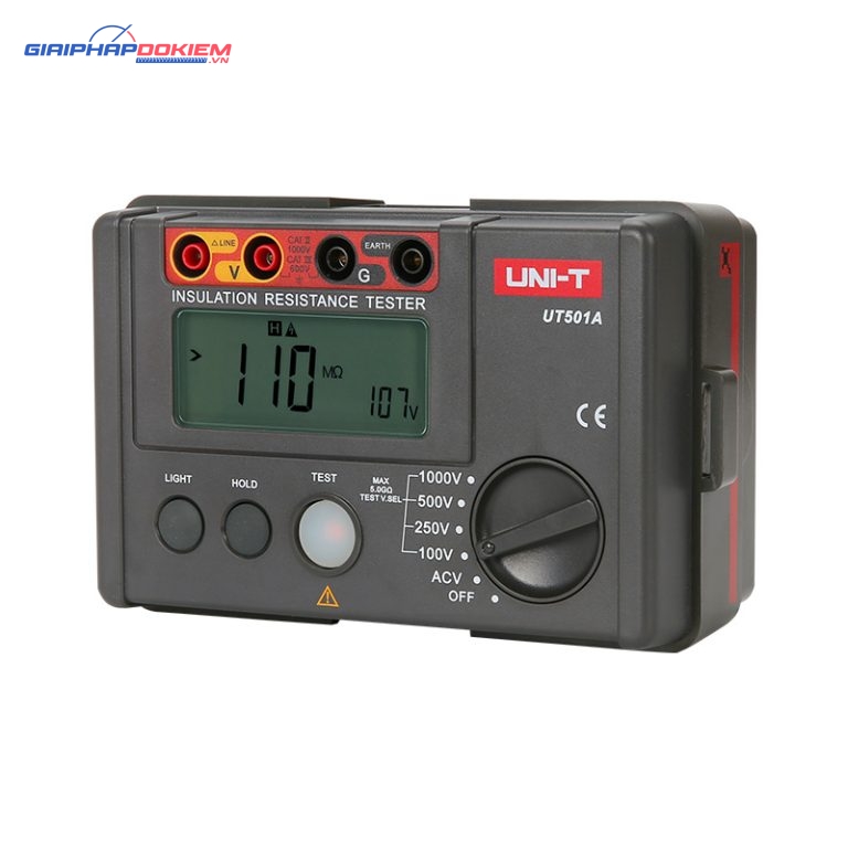 Máy đo điện trở cách điện Uni-T UT501A (1000V/5GΩ) 1 Máy đo điện trở cách điện Uni-T UT501A (1000V/5GΩ)