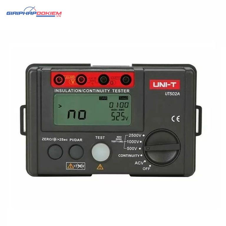 Máy đo điện trở cách điện Uni-T UT502A (2.5kV;20GΩ) 1 Máy đo điện trở cách điện Uni-T UT502A (2.5kV;20GΩ)