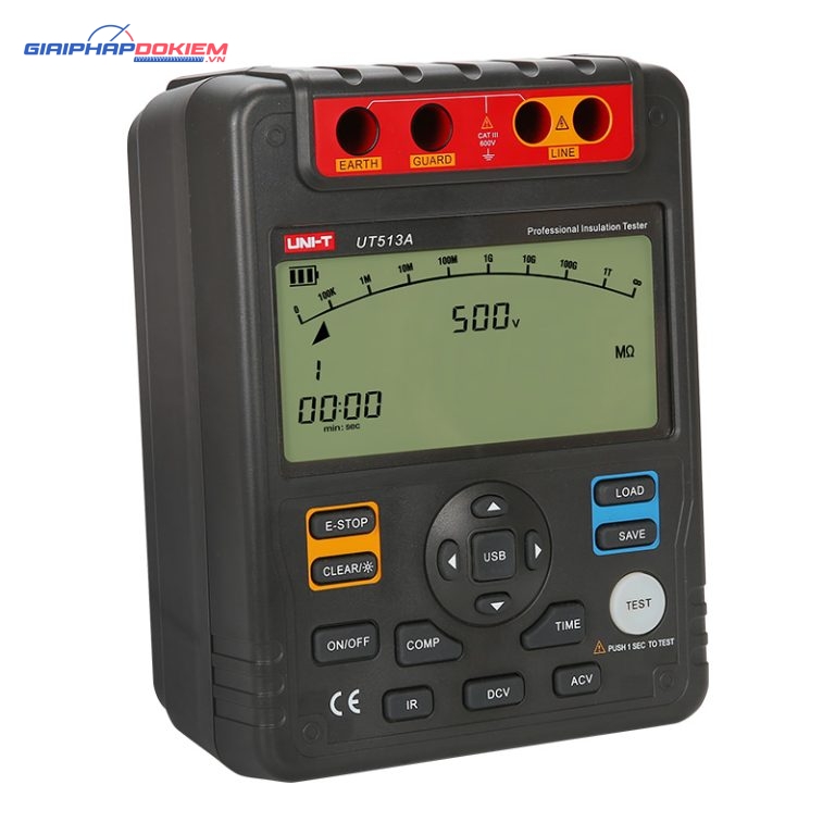 Máy đo điện trở cách điện Uni-T UT513A (5kV;1TGΩ) 1 Máy đo điện trở cách điện Uni-T UT513A (5kV;1TGΩ)