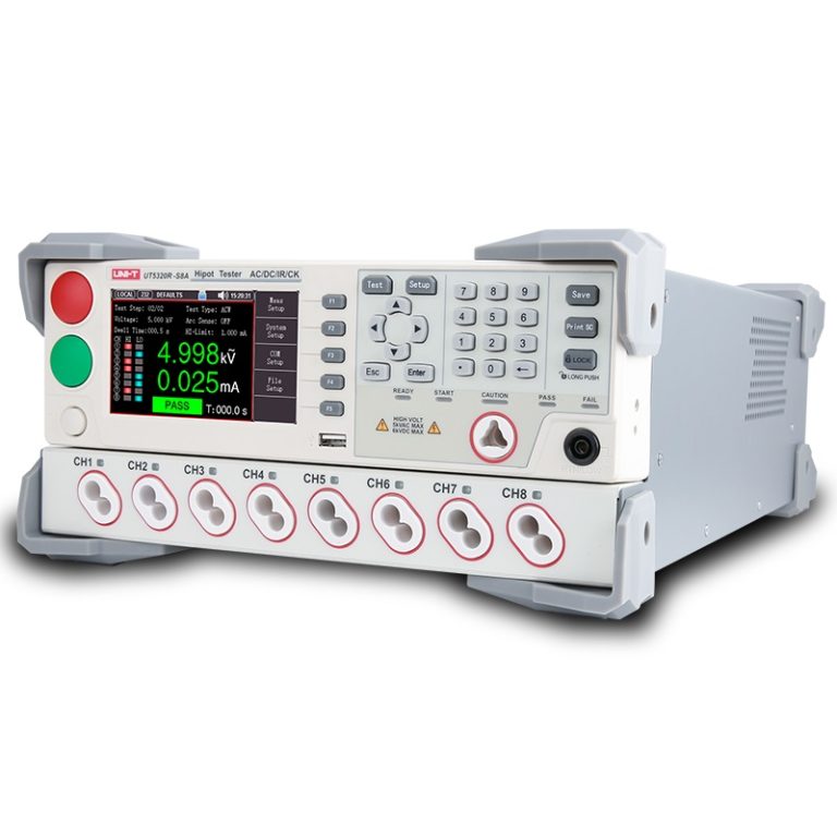 Thiết bị kiểm tra an toàn điện Uni-T UT5320R-S8A (AC/DC/IR/8CH) 1 Thiết bị kiểm tra an toàn điện Uni-T UT5320R-S8A (AC/DC/IR/8CH)