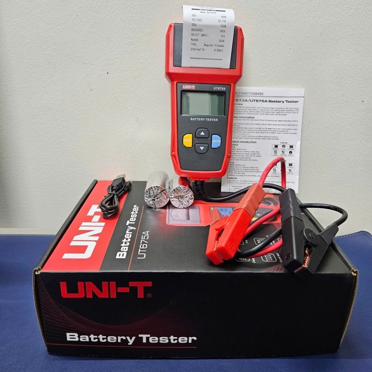 Máy kiểm tra ắc quy, pin tích hợp máy in Uni-T UT675A 3 Máy kiểm tra ắc quy, pin tích hợp máy in Uni-T UT675A - Ảnh 3