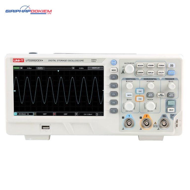 Máy đo hiện sóng Uni-T UTD2052CEX+(50MHz, 2CH) 1 Máy đo hiện sóng Uni-T UTD2052CEX+(50MHz, 2CH)