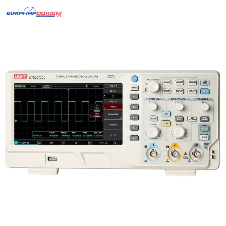 Máy hiện sóng Uni-T UTD2072CL (70MHz, 2CH) 1 Máy hiện sóng Uni-T UTD2072CL (70MHz, 2CH)