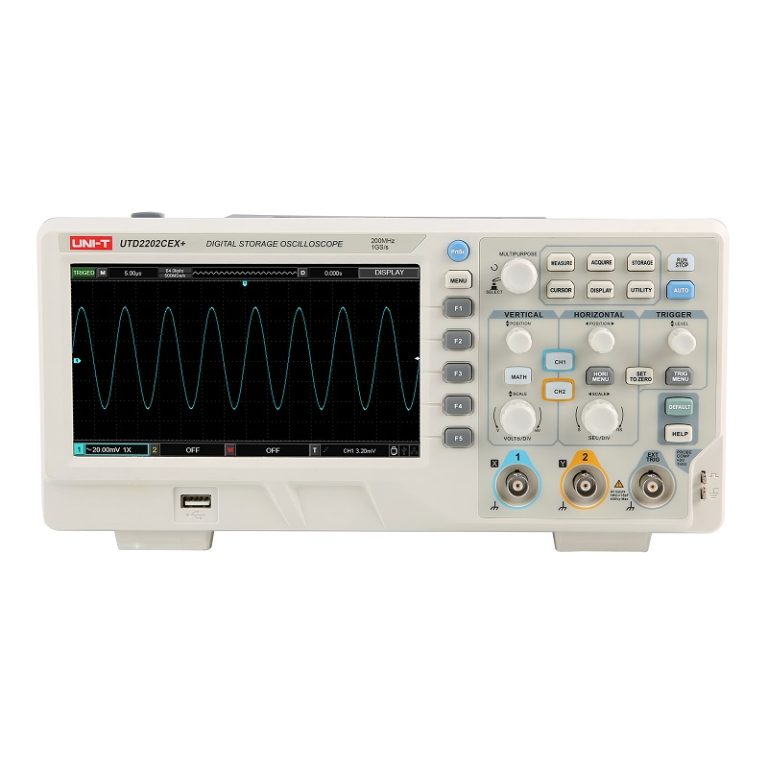 Máy đo hiện sóng Uni-T UTD2202CEX+(200MHz, 2CH) 1 Máy đo hiện sóng Uni-T UTD2202CEX+(200MHz, 2CH)