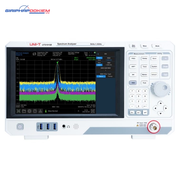 Máy phân tích phổ Uni-T UTS1015B (9 kHz- 1.5GHz) 1 Máy phân tích phổ Uni-T UTS1015B (9 kHz- 1.5GHz)