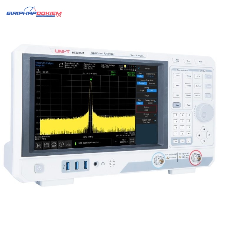Máy phân tích phổ Uni-T UTS3084T (9kHz-8.4GHz) 1 Máy phân tích phổ Uni-T UTS3084T (9kHz-8.4GHz)