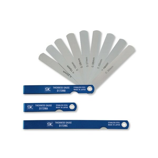 Bộ căn lá đo khe hở 0.04-0.30mm 9 lá, Niigata Seiki S172MA 2 Bộ căn lá đo khe hở 0.04-0.30mm 9 lá, Niigata Seiki S172MA