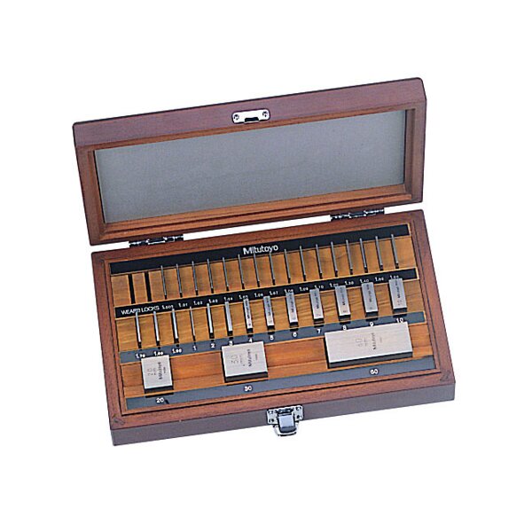 Bộ Căn Mẫu Thép Mét 28 Khối Cấp 0 Mitutoyo 516-418-16 2 Bộ Căn Mẫu Thép Mét 28 Khối Cấp 0 Mitutoyo 516-418-16