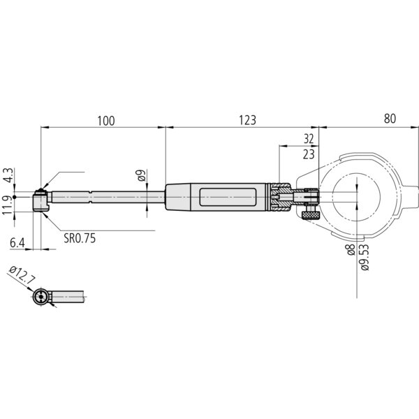 Bộ Đồng Hồ Đo Lỗ Trong Tiếp Xúc 2 Điểm 0,7-9", 18-150mm Mitutoyo 511-925-10 6 Bộ Đồng Hồ Đo Lỗ Trong Tiếp Xúc 2 Điểm 0,7-9", 18-150mm Mitutoyo 511-925-10 - Ảnh 3