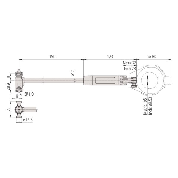 Bộ Đồng Hồ Đo Lỗ Trong Tiếp Xúc 2 Điểm 2-6"/0.0005" Mitutoyo 511-743 8 Bộ Đồng Hồ Đo Lỗ Trong Tiếp Xúc 2 Điểm 2-6"/0.0005" Mitutoyo 511-743 - Ảnh 4