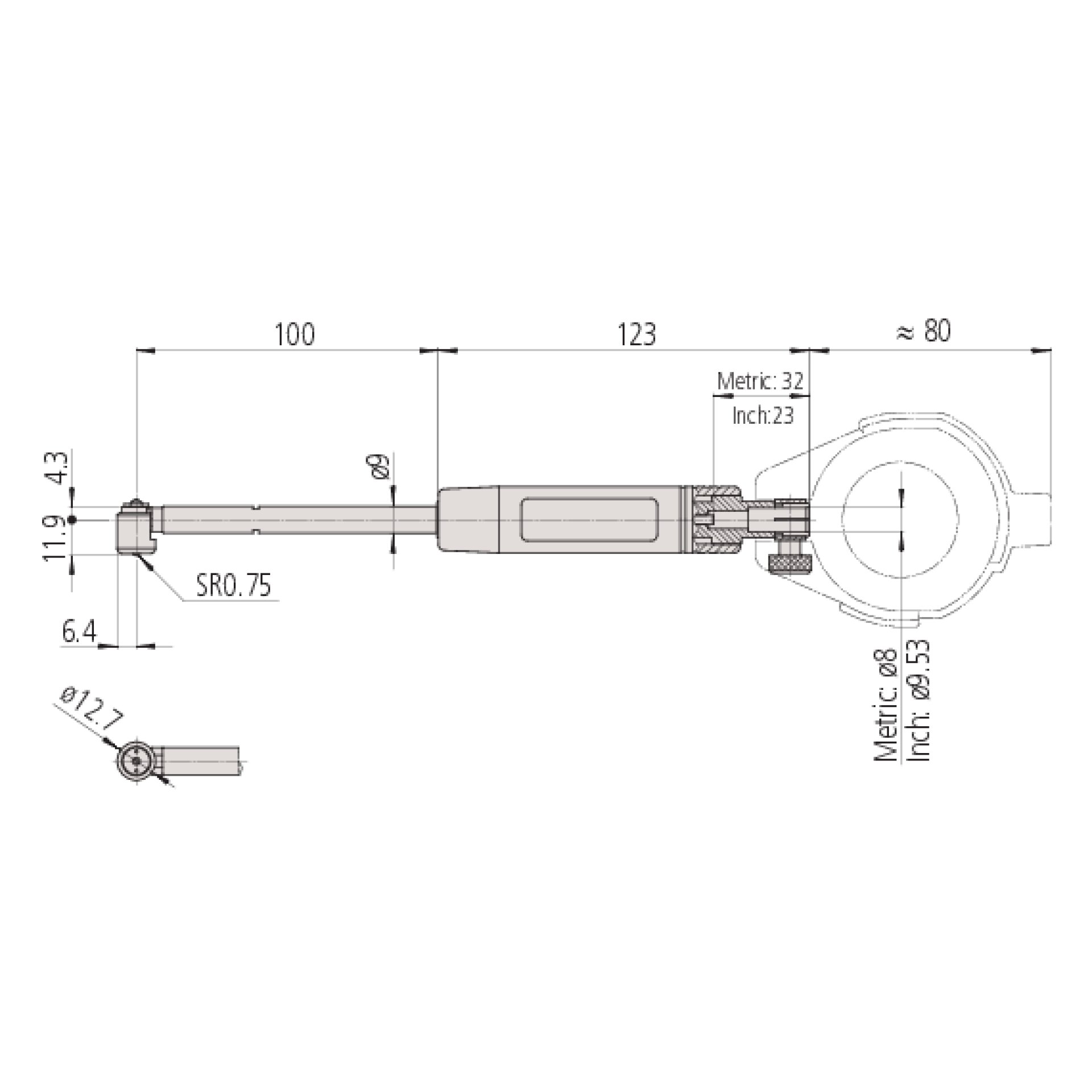 Bộ Đồng Hồ Đo Lỗ Trong 2 Điểm 160-250/0,001mm Mitutoyo 511-725-20 6 Bộ Đồng Hồ Đo Lỗ Trong 2 Điểm 160-250/0,001mm Mitutoyo 511-725-20 - Ảnh 3
