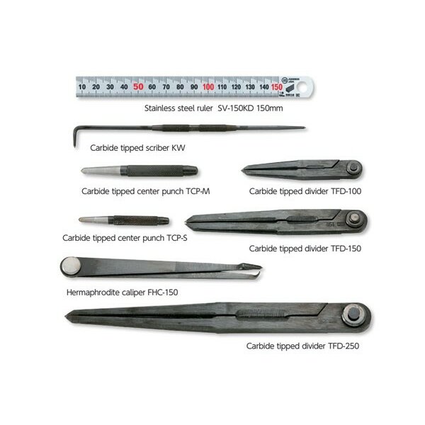 Bộ lấy dấu 8 món mũi carbide Niigata Seiki CTS-8 2 Bộ lấy dấu 8 món mũi carbide Niigata Seiki CTS-8
