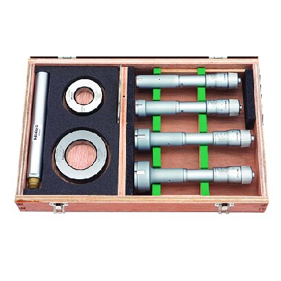 Bộ Panme Đo Lỗ 3 Chấu Cơ Khí 20-50mm (4 pcs.) Mitutoyo 368-992 1 Bộ Panme Đo Lỗ 3 Chấu Cơ Khí 20-50mm (4 pcs.) Mitutoyo 368-992