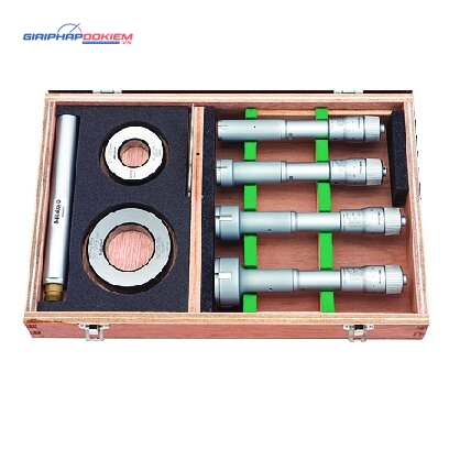 Bộ Panme Đo Lỗ 3 Chấu Cơ Khí 20-50mm (4 pcs.) Mitutoyo 368-992 1 Bộ Panme Đo Lỗ 3 Chấu Cơ Khí 20-50mm (4 pcs.) Mitutoyo 368-992