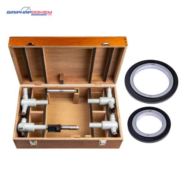 Bộ Panme Đo Lỗ 3 Chấu Điện Tử Metric/Inch 4-8", Interchange. Head IP65, TIN Mitutoyo 468-980 10 Bộ Panme Đo Lỗ 3 Chấu Điện Tử Metric/Inch 4-8", Interchange. Head IP65, TIN Mitutoyo 468-980
