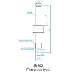 Đầu dò gá tâm đường kính 2mm Niigata Seiki SR-102 3 dau do ga tam duong kinh 2mm niigata seiki sr 102 1