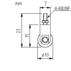 Đầu lăn đồng hồ so D=10mm Mitutoyo 901954 6 Đầu lăn đồng hồ so D=10mm Mitutoyo 901954 - Ảnh 3