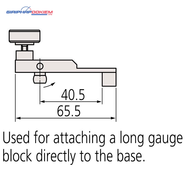 Đầu nối cho 2 khối đo dài Connector D Mitutoyo 619034 4 Đầu nối cho 2 khối đo dài Connector D Mitutoyo 619034 - Ảnh 2