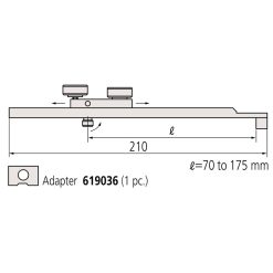 dau noi cho 2 khoi do dai connector e mitutoyo 619035 1
