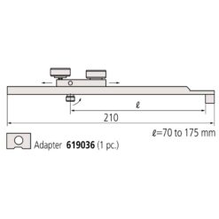 Đầu nối cho 2 khối đo dài Connector E Mitutoyo 619035 5 dau noi cho 2 khoi do dai connector e mitutoyo 619035 1