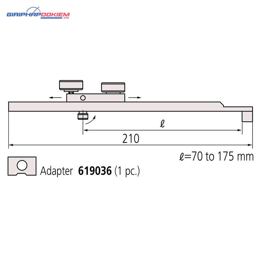Đầu nối cho 2 khối đo dài Connector E Mitutoyo 619035 4 Đầu nối cho 2 khối đo dài Connector E Mitutoyo 619035 - Ảnh 2