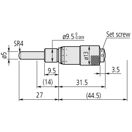 Đầu Panme 0-0,5" Mitutoyo 148-812 2 Đầu Panme 0-0,5" Mitutoyo 148-812 - Ảnh 2