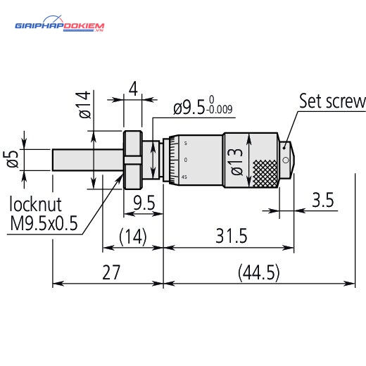 Đầu Panme 0-13mm Mitutoyo 148-103 4 Đầu Panme 0-13mm Mitutoyo 148-103 - Ảnh 2