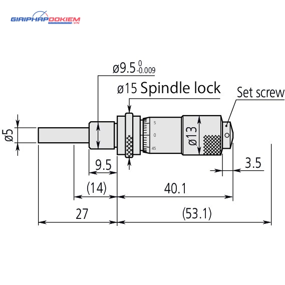 Đầu Panme 0-13mm Mitutoyo 148-121 4 Đầu Panme 0-13mm Mitutoyo 148-121 - Ảnh 2