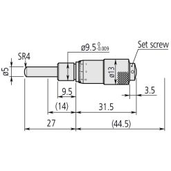 dau panme 0 13mm mitutoyo 148 801 1