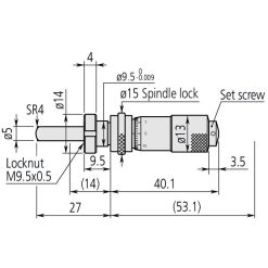 Đầu Panme 0-13mm Mitutoyo 148-804 5 dau panme 0 13mm mitutoyo 148 804 1