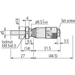 Đầu Panme 0-13mm Mitutoyo 148-823 4 dau panme 0 13mm mitutoyo 148 823 1