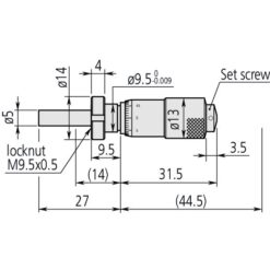 Đầu Panme 0-13mm Mitutoyo 148-823 4 dau panme 0 13mm mitutoyo 148 823 1