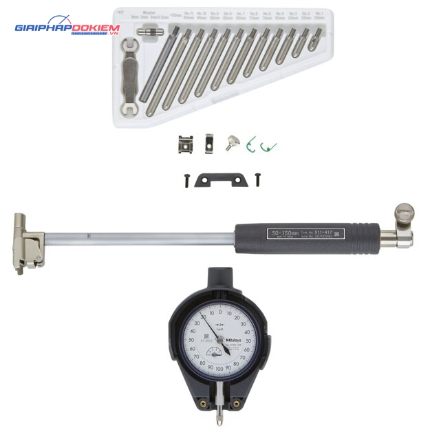 Đồng Hồ Đo Lỗ Nhỏ Tiếp Xúc 2 Điểm 50-150mm/0.001mm Mitutoyo 511-437-20 5 Đồng Hồ Đo Lỗ Nhỏ Tiếp Xúc 2 Điểm 50-150mm/0.001mm Mitutoyo 511-437-20