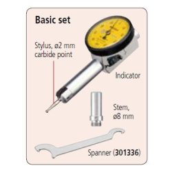 Đồng Hồ So Chân Gập, Dial Test Indicator, Horiz. Pocket Type 0,14mm, 0,001mm, 8mm Stem Mitutoyo 513-501E 8 dong ho so chan gap dial test indicator horiz pocket type 0 14mm 0 001mm with bracket 513 501t 2