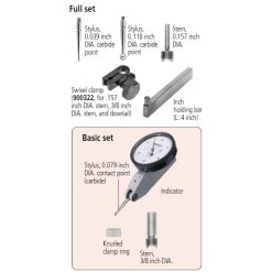 Đồng Hồ So Chân Gập, Dial Test Indicator, Horizontal Type 0,008", 0,0001", 4/9,52mm Stem, Bracket Mitutoyo 513-403-10T 11 dong ho so chan gap dial test indicator horizontal compact 0 008 0 0001 9 52mm stem 513 463 10e 3