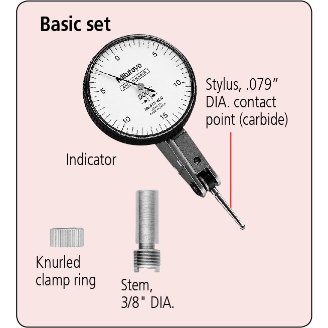 Đồng Hồ So Chân Gập, Dial Test Indicator, Horizontal Type 0,03", 0,0005", 9,52mm Stem Mitutoyo 513-402-10E 6 Đồng Hồ So Chân Gập, Dial Test Indicator, Horizontal Type 0,03", 0,0005", 9,52mm Stem Mitutoyo 513-402-10E - Ảnh 3