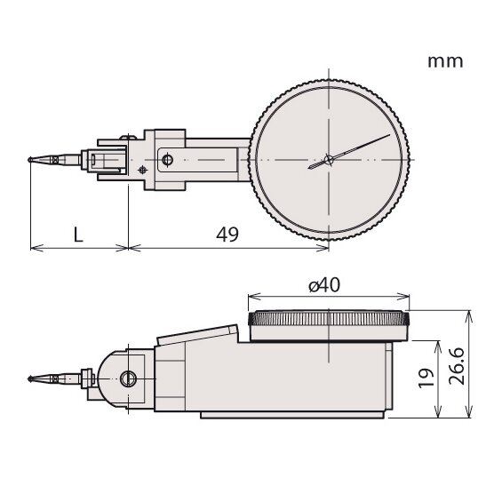 Đồng Hồ So Chân Gập, Dial Test Indicator, Universal Type 0,03", 0,0005", Full Set, with Bracket Mitutoyo 513-302-10T 5 Đồng Hồ So Chân Gập, Dial Test Indicator, Universal Type 0,03", 0,0005", Full Set, with Bracket Mitutoyo 513-302-10T - Ảnh 2