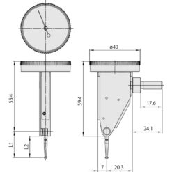 Đồng Hồ So Chân Gập, Dial Test Indicator, Vertical Type 0,2mm, 0,002mm, 8mm Stem Mitutoyo 513-455-10E 7 dong ho so chan gap dial test indicator vertical type 0 2mm 0 002mm 4 8m stem 513 455 10a 1