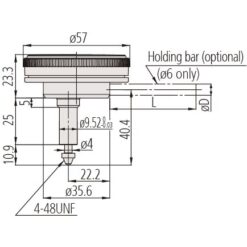 Đồng Hồ So Cơ Khí Lug Back 0,008", 0,0001" Mitutoyo 2991T-10 8 dong ho so co khi back plunger 0 04 0 0005 mitutoyo 2961a 2