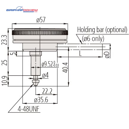 Đồng Hồ So Cơ Khí Lug Back 0,008", 0,0001" Mitutoyo 2991T-10 6 Đồng Hồ So Cơ Khí Lug Back 0,008", 0,0001" Mitutoyo 2991T-10 - Ảnh 3