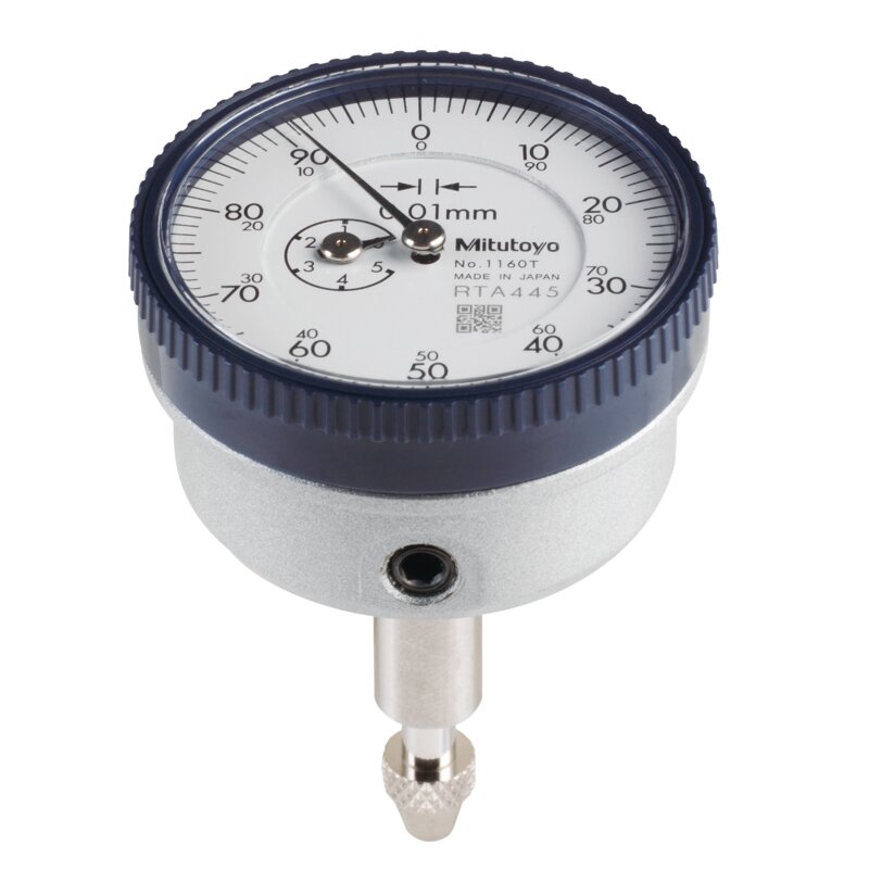 Đồng Hồ So Cơ Khí Mặt Lớn, Dial Indicator, Back Plunger 5mm, 0,01mm Mitutoyo 1160T 3 Đồng Hồ So Cơ Khí Mặt Lớn, Dial Indicator, Back Plunger 5mm, 0,01mm Mitutoyo 1160T