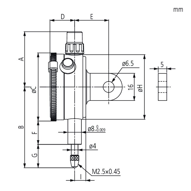 Đồng Hồ So Cơ Khí Chống Va Đập, Dial Indicator, Flat Back, AGD/ANSI 0,006", 0,0001", One Revol., Shockpr Mitutoyo 1910SB-72 5 Đồng Hồ So Cơ Khí Chống Va Đập, Dial Indicator, Flat Back, AGD/ANSI 0,006", 0,0001", One Revol., Shockpr Mitutoyo 1910SB-72 - Ảnh 2