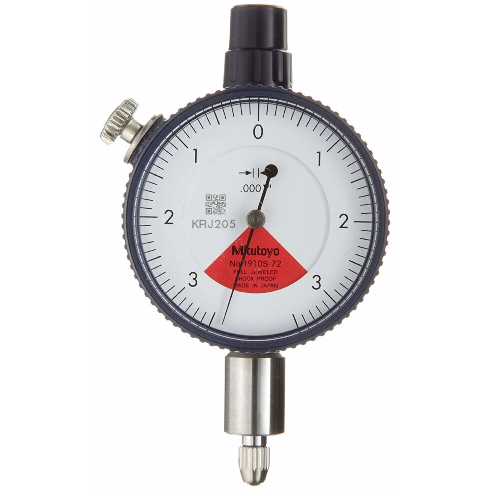 Đồng Hồ So Cơ Khí Chống Va Đập, Dial Indicator, Flat Back, AGD/ANSI 0,006", 0,0001", One Revol., Shockpr Mitutoyo 1910SB-72 4 Đồng Hồ So Cơ Khí Chống Va Đập, Dial Indicator, Flat Back, AGD/ANSI 0,006", 0,0001", One Revol., Shockpr Mitutoyo 1910SB-72
